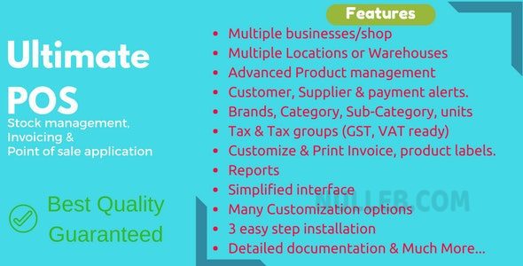 Ultimate POS v6.7 – 最佳ERP、库存管理、销售点和发票应用程序