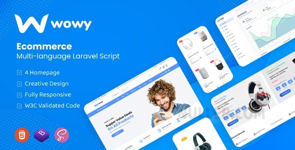 Wowy v1.30.5 – 多语言 Laravel 电子商务脚本