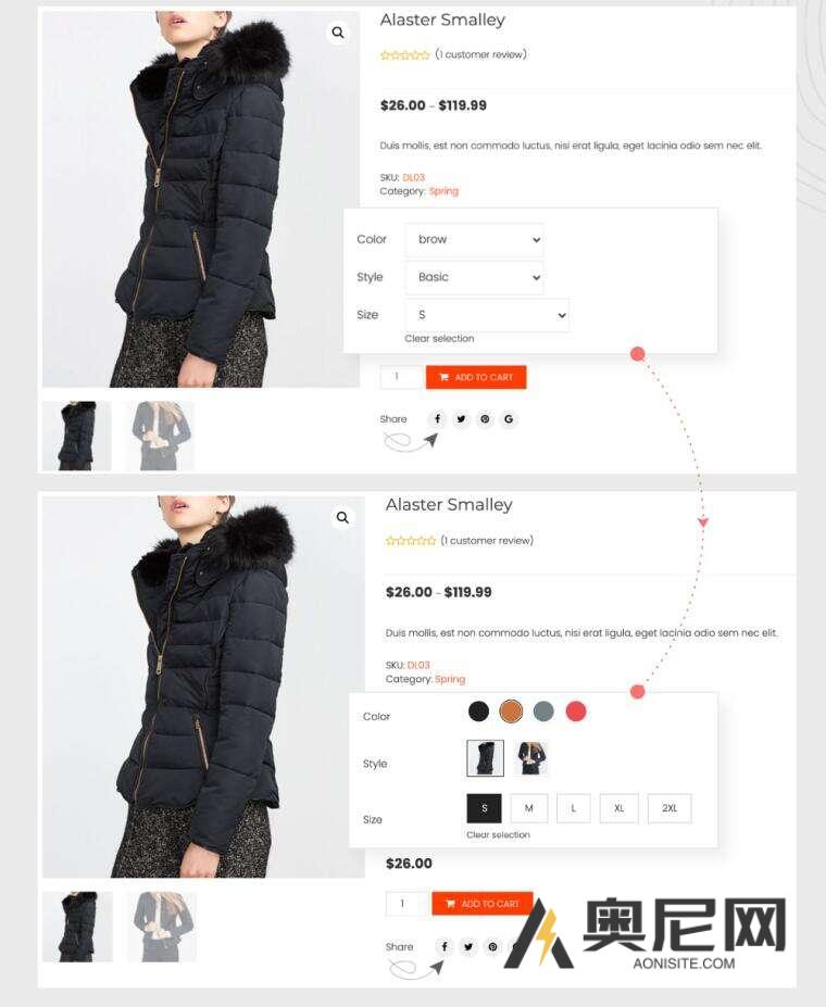 WooCommerce Product Variations Swatches Premium汉化版-WordPress商城色板插件 WooCommerce Product Variations Swatches Premium汉化版-WordPress商城色板插件