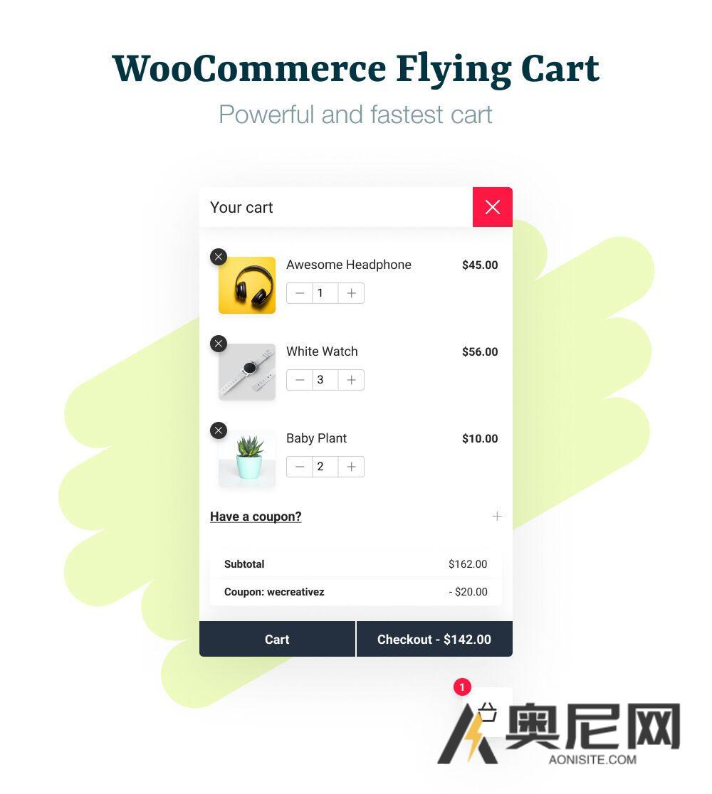WooCommerce Flying Cart 汉化版-商城悬浮购物车wordpress插件 WooCommerce Flying Cart 汉化版-商城悬浮购物车wordpress插件