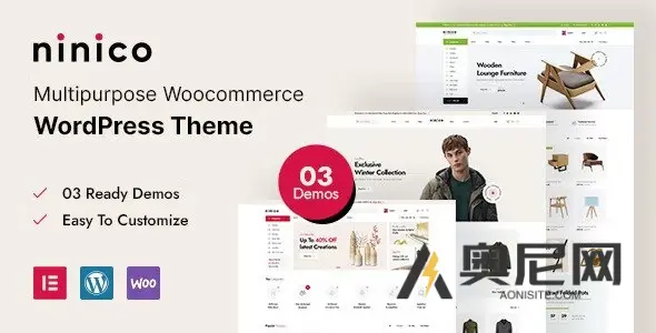 Ninico 汉化版-简洁专业的WooCommerce WordPress主题