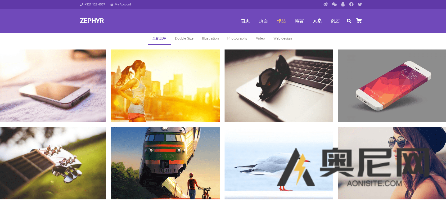 Zephyr 主题汉化版-多用途响应式设计WordPress商业主题 Zephyr 主题汉化版-多用途响应式设计WordPress商业主题
