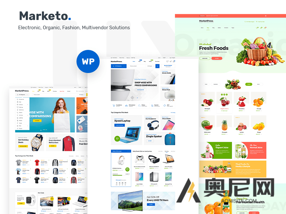 Marketo 主题汉化-电子商务服饰和多供应商市场Woocommerce商城主题(含演示数据) Marketo 主题汉化-电子商务服饰和多供应商市场Woocommerce商城主题(含演示数据)
