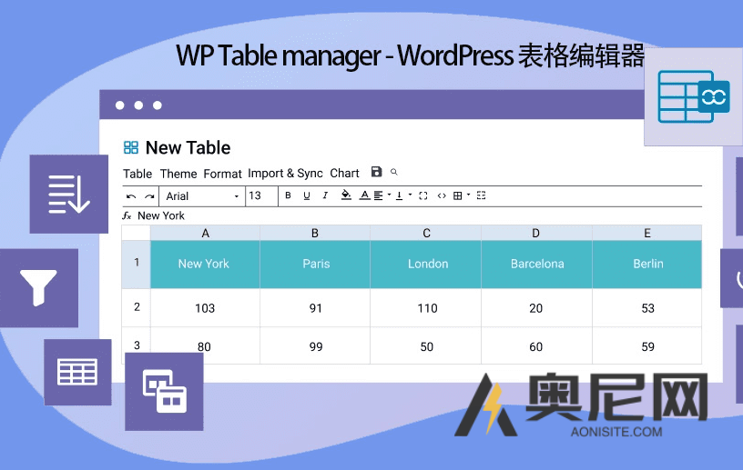 WP Table manager 插件汉化版- WordPress 表格编辑器插件 WP Table manager 插件汉化版- WordPress 表格编辑器插件
