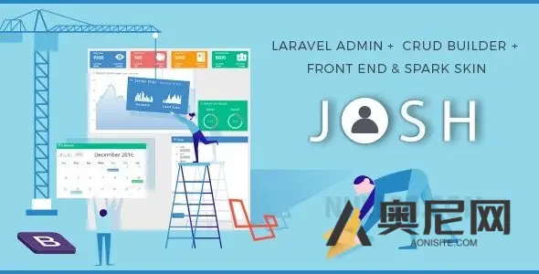 Josh v12.0 – Laravel 管理员模板 + 前端 + CRUD