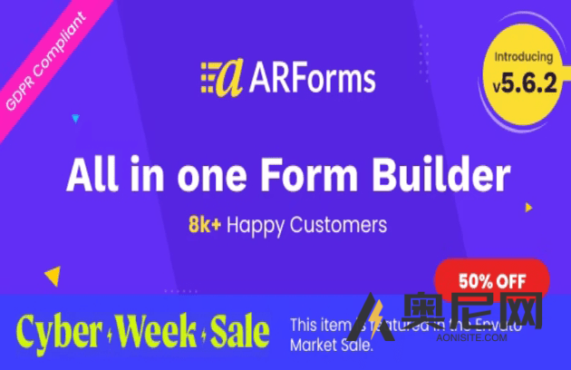 ARForms汉化版-WordPress响应式表单插件+全部附件组件