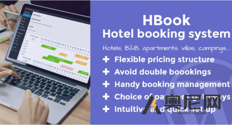 HBook汉化版-WordPress在线预订-酒店预订插件