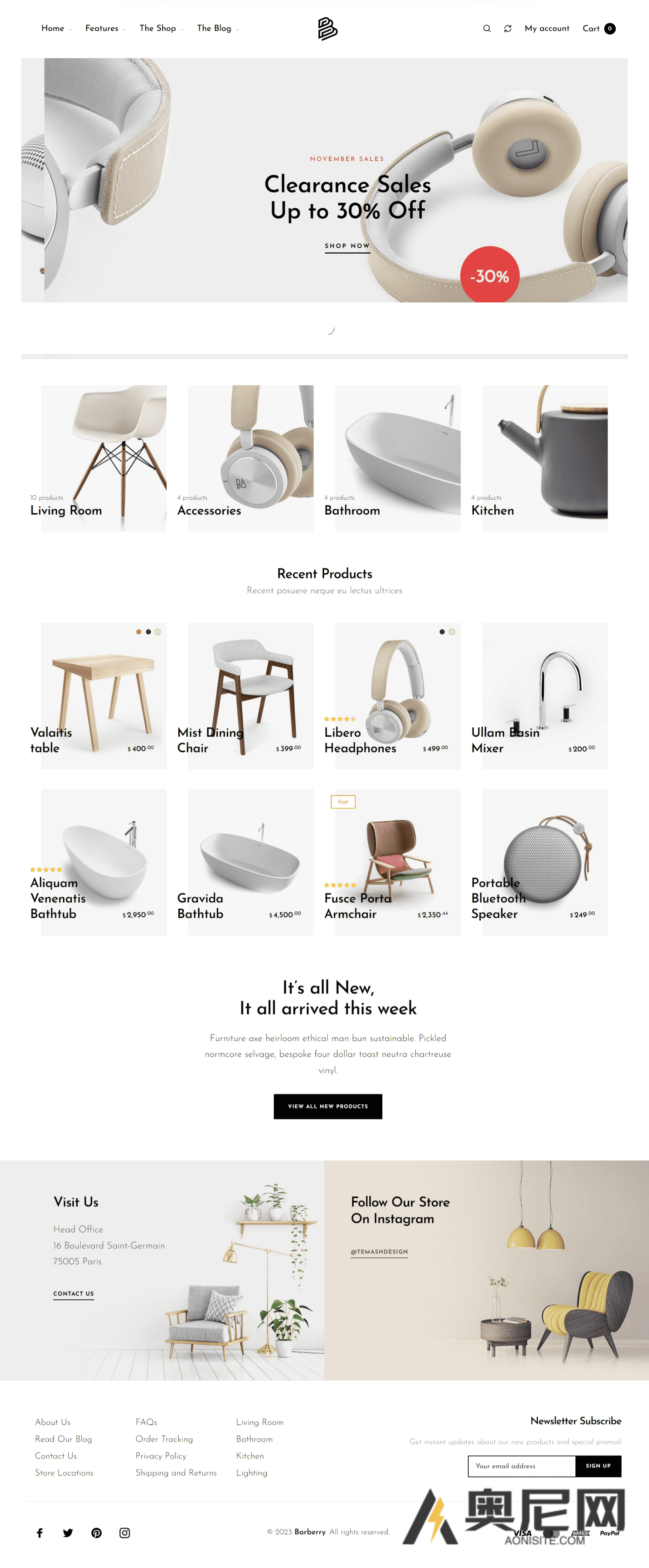 Barberry 汉化主题-WordPress Woocommerce现代商业主题 Barberry 汉化主题-WordPress Woocommerce现代商业主题