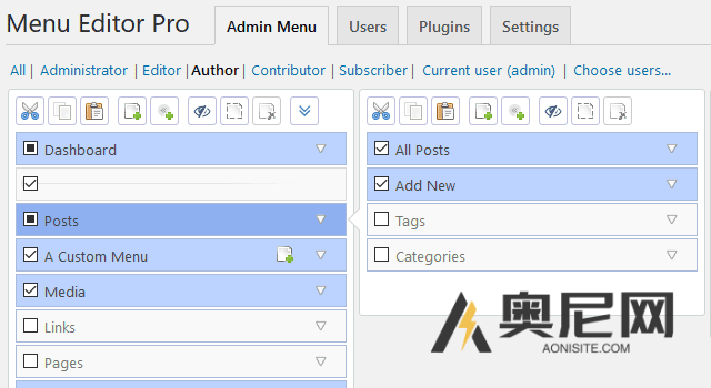 Admin Menu Editor Pro -管理菜单编辑器专业版WordPress插件 Admin Menu Editor Pro -管理菜单编辑器专业版WordPress插件