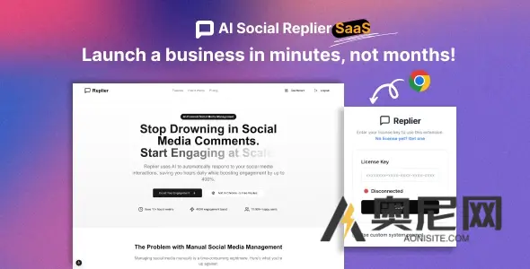 AI Social Replier SaaS v1.0 – GPT 响应生成器