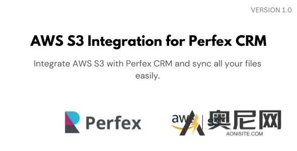 适用于 Perfex CRM 的 AWS S3 集成 v1.1.1 适用于 Perfex CRM 的 AWS S3 集成 v1.1.1