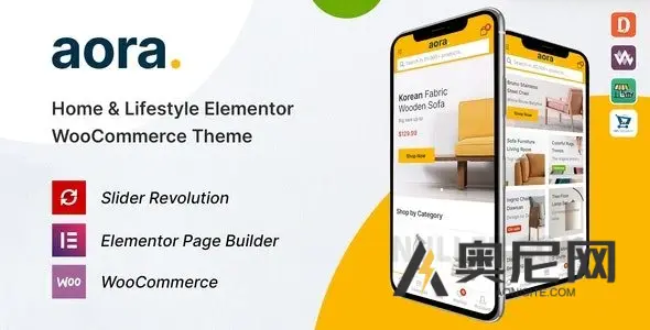 Aora v1.3.7 – 家居与生活方式元素WooCommerce主题