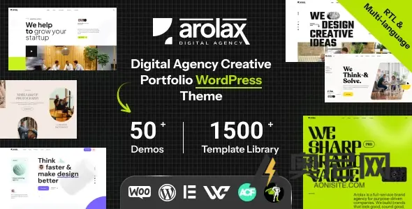Arolax v2.1.2 – 创意数字代理主题