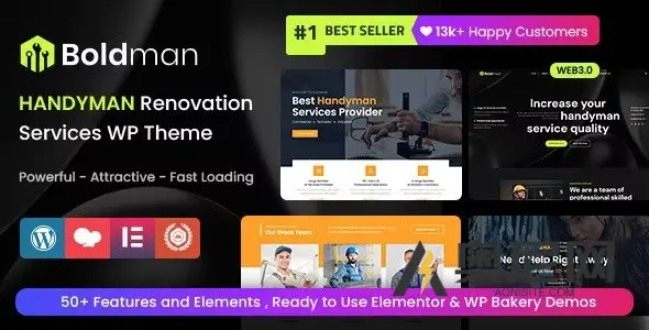 Boldman v7.2 – 杂工装修服务 WordPress 主题 + RTL Boldman v7.2 – 杂工装修服务 WordPress 主题 + RTL