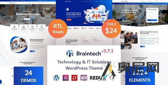 Braintech v2.6.8 – 技术与IT解决方案WordPress主题