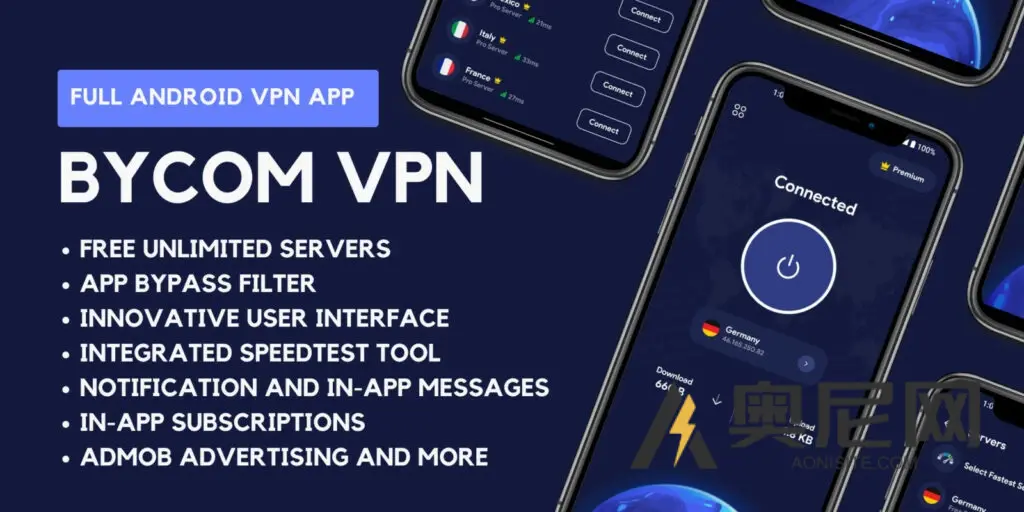 Bycom VPN v2.1 – 安全和私密的 Android VPN