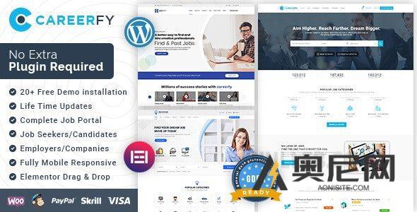 Careerfy v9.9.3 – 工作委员会 WordPress 主题 Careerfy v9.9.3 – 工作委员会 WordPress 主题