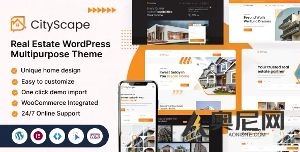 CityScape v1.0.1 – 房地产 WordPress 主题