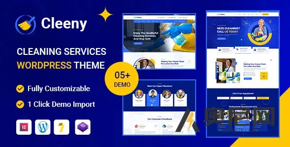 Cleeny v1.0.0 - 清洁服务和维修公司WordPress主题 Cleeny v1.0.0 - 清洁服务和维修公司WordPress主题