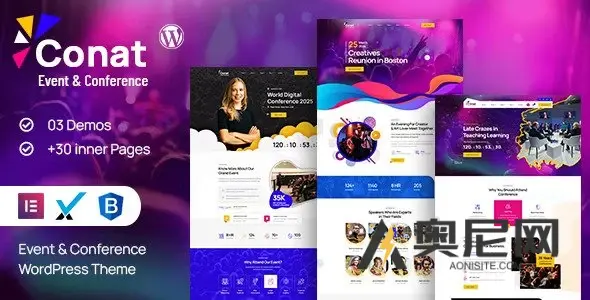 Conat v1.2.3 – 活动与会议WordPress主题+ RTL就绪 Conat v1.2.3 – 活动与会议WordPress主题+ RTL就绪