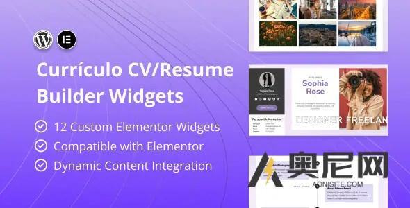 Curriculo v1.0 – CV/Resume Builder Elementor 小部件 Curriculo v1.0 – CV/Resume Builder Elementor 小部件