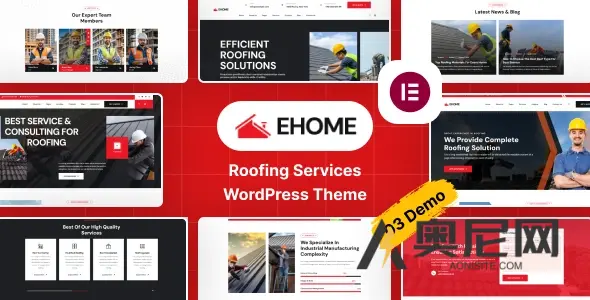 Ehome v1.0 – 屋顶服务 WordPress 主题
