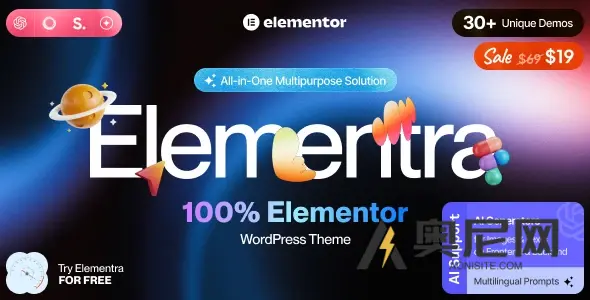 Elementra v1.0.0 – 100% Elementor WordPress 主题