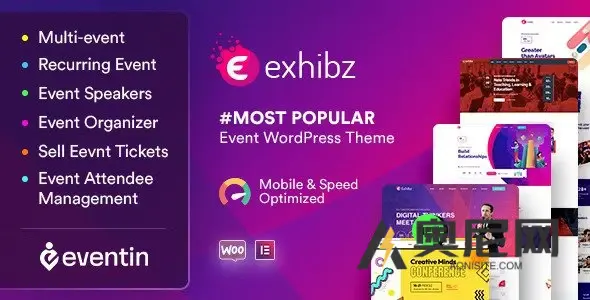 Exhibz v3.0.6 – 活动会议 WordPress 主题