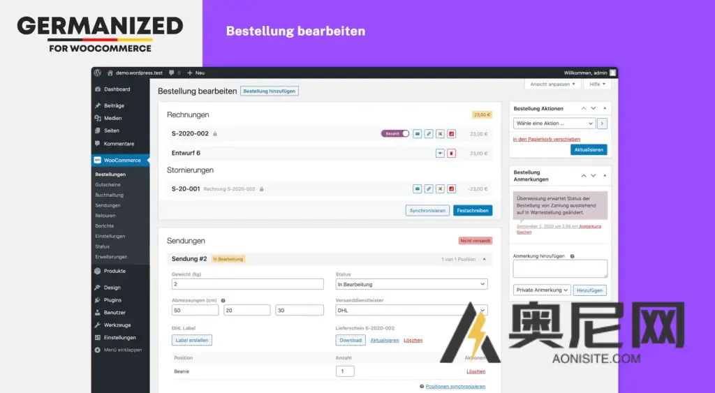 WooCommerce Pro v4.2.3 德语化