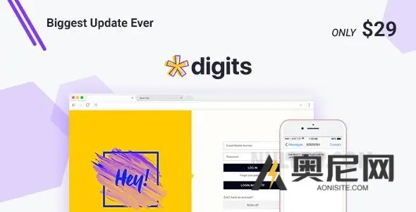 Digits v8.4.5.3 – WordPress 手机号码注册和登录