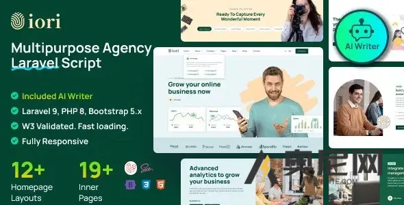 Iori v1.10.1 – 公司、机构、创业公司的商业网站,配备AI编写工具和购物车 Iori v1.10.1 – 公司、机构、创业公司的商业网站,配备AI编写工具和购物车