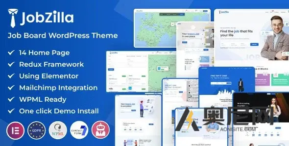 JobZilla v1.9 – 工作板 WordPress 主题
