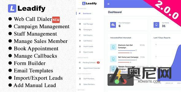Leadify v2.0.0 – 潜在客户和呼叫中心CRM （Nulled）