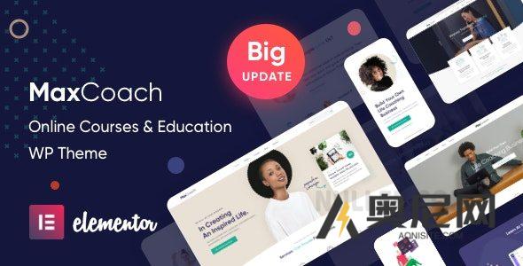 MaxCoach v3.1.3 - 在线课程，个人教练和教育WP主题