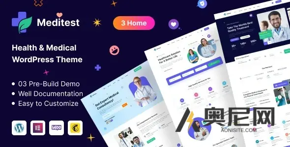 Meditest v1.1.6 - 健康与医疗WordPress主题