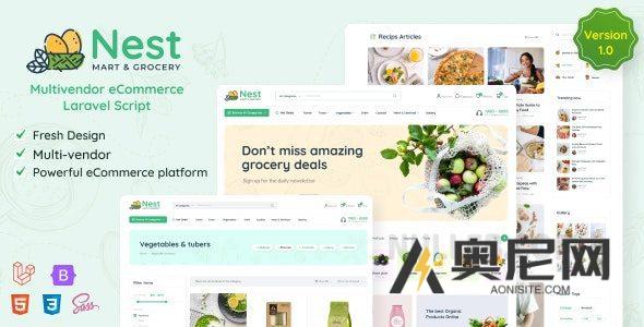 Nest v1.25.3 – 多供应商有机和杂货Laravel电子商务 Nest v1.25.3 – 多供应商有机和杂货Laravel电子商务