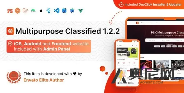 带有 Laravel 管理面板的 PSX 多用途分类 Flutter 应用程序 v1.5.1