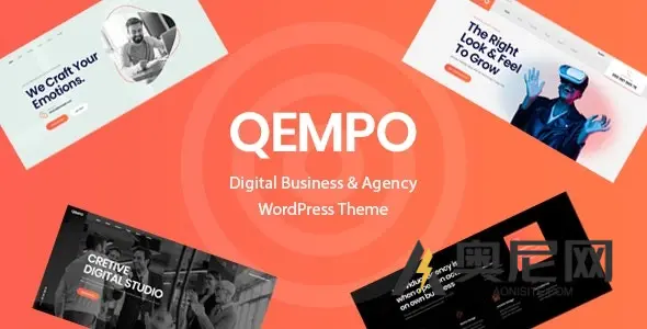 Qempo v1.3.9 – 数字代理服务 WordPress 主题