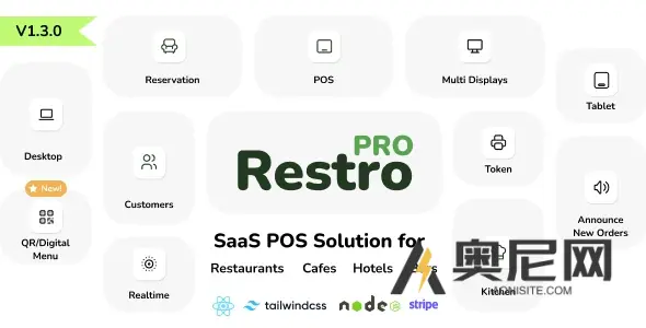 RestroPRO SaaS v1.6.0 – 适用于餐厅、咖啡馆、酒店、餐车的 POS 软件