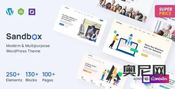 Sandbox v1.1.15 - 现代且多用途的WordPress主题