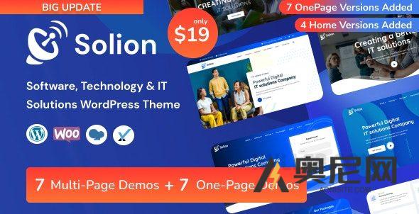 Solion v2.4 – 技术和IT解决方案WordPress主题