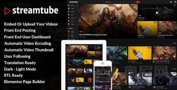 StreamTube v4.8 – 视频流 WordPress 主题 StreamTube v4.8 – 视频流 WordPress 主题