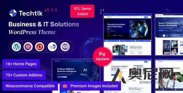 Techtlk v1.1.1 - 商业和IT解决方案WordPress主题