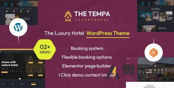 Tempa v1.0 – 豪华酒店 WordPress