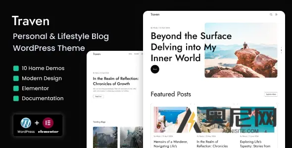 Traven v1.0 - 个人和生活方式博客WordPress主题