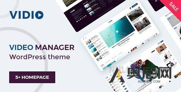 Vidio v1.4.6 – 视频管理器 WordPress 主题