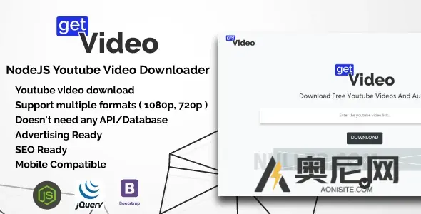 GetVideo v1.0.0 – NodeJS Youtube 视频下载器 GetVideo v1.0.0 – NodeJS Youtube 视频下载器