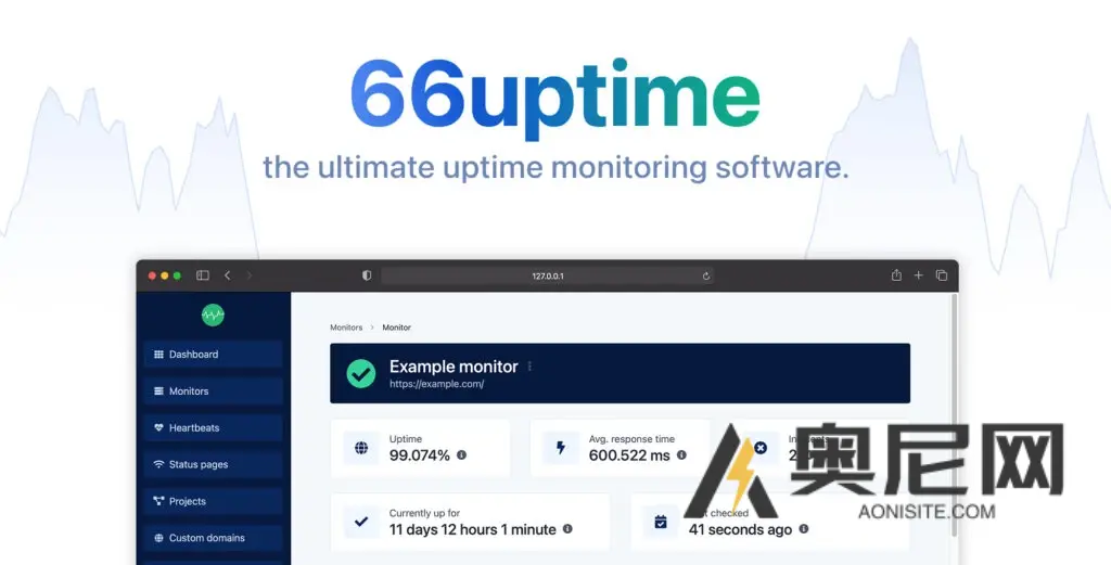 66Uptime v42.0.0 – Uptime & Cronjob监控工具