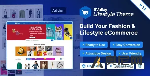 6Valley Lifestyle Theme 插件 v2.0