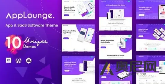 AppLounge v1.2.4 – 多用途 SaaS WordPress 主题